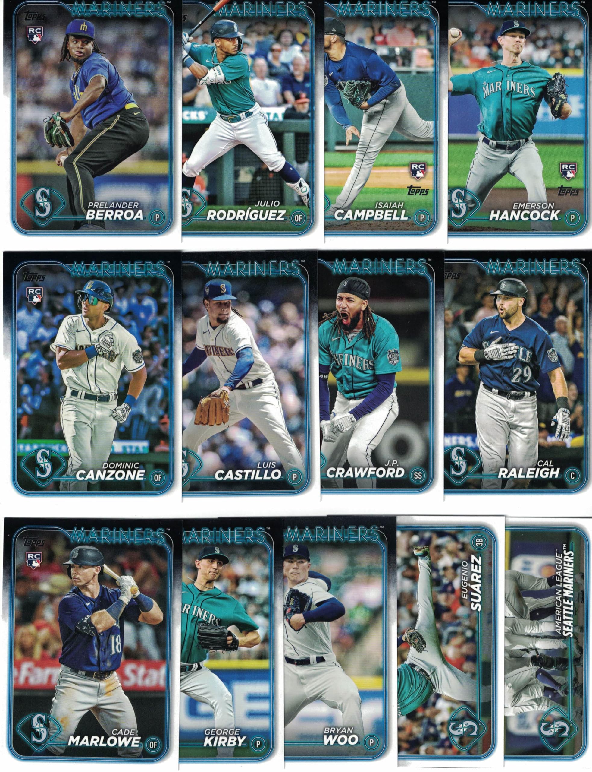 01年シアトルマリナーズ　ベースボールカードセット（１４枚） Amazon.com: Seattle Mariners / 2024 Topps (Series 1 and 2